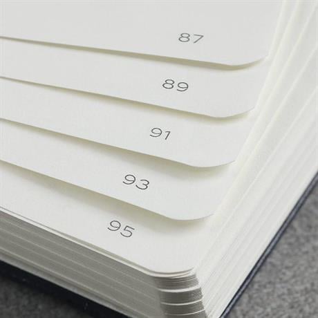 Leuchtturm 1917-Medium(a5) Sert Kapak, 251 Numaralandırılmış Kareli Sayfa Defter Black 315928-Defter-5-Milagron.com