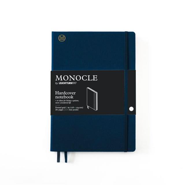 Leuchtturm 1917-Leuchtturm1917 X Monocle Limited Edition Defter B5, Sert Kapak, 192 Noktalı Sayfa Navy 363352-Noktalı-1-Milagron.com