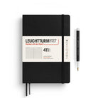 Leuchtturm 1917-Leuchtturm1917 Not Defteri Orta Boy (A5), Sert Kapak, 411 Numaralandırılmış Sayfa, çizgili, Black 372932-Çizgili-1-Milagron.com