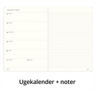 Leuchtturm 1917-Leuchtturm1917 Weekly Planner & Notebook 18 Months 2024 2025 Medium Sky 370717-Çizgisiz (Düz)-5-Milagron.com