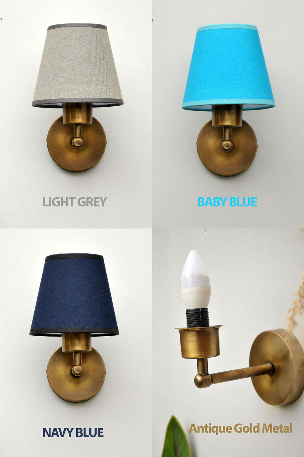 Mini Glow Vintage Gold Duvar Apliği - 2