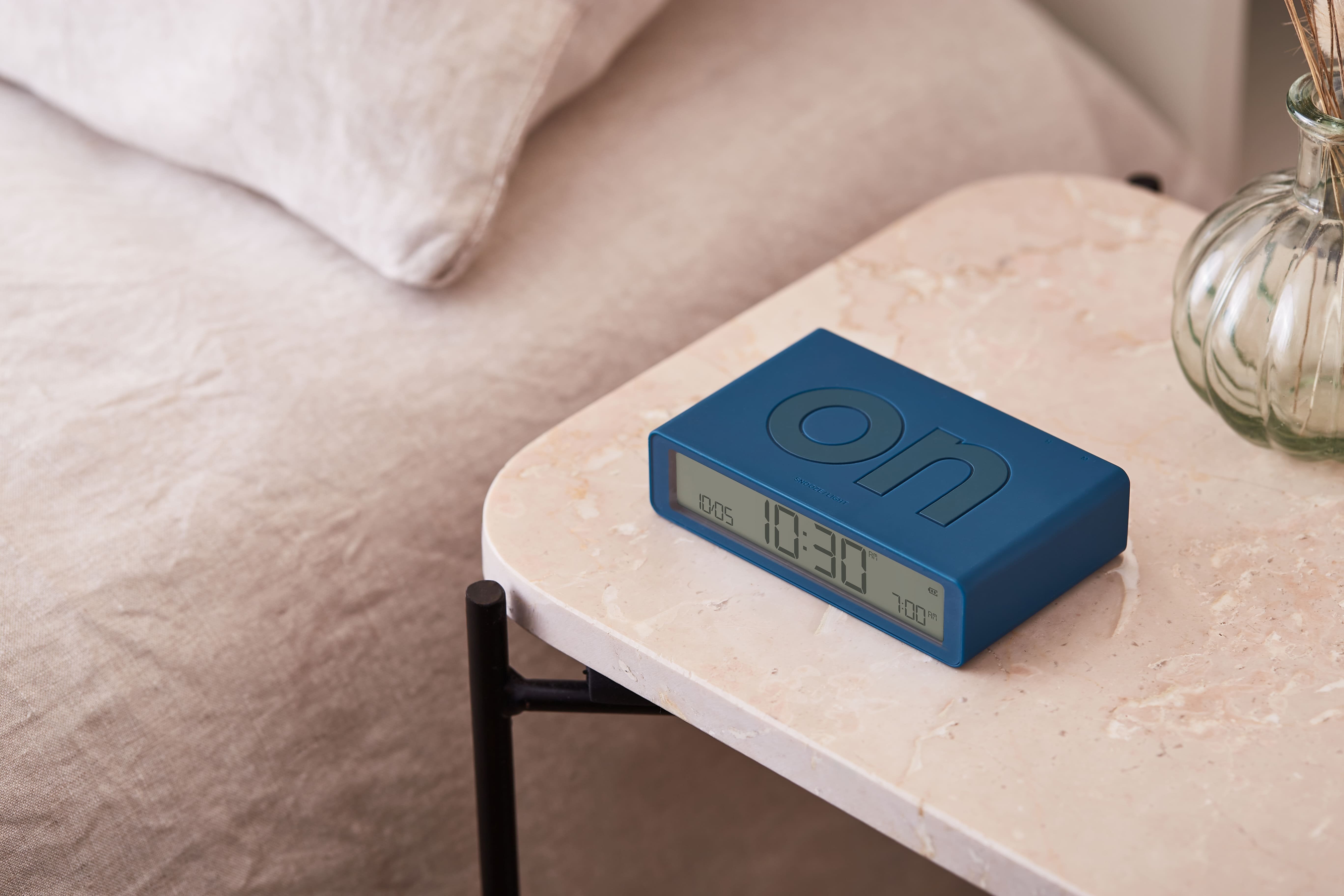 Lexon-Flip Klasik şarj Edilebilir Alarm Saat ördek Yeşili-Saat-2-Milagron.com