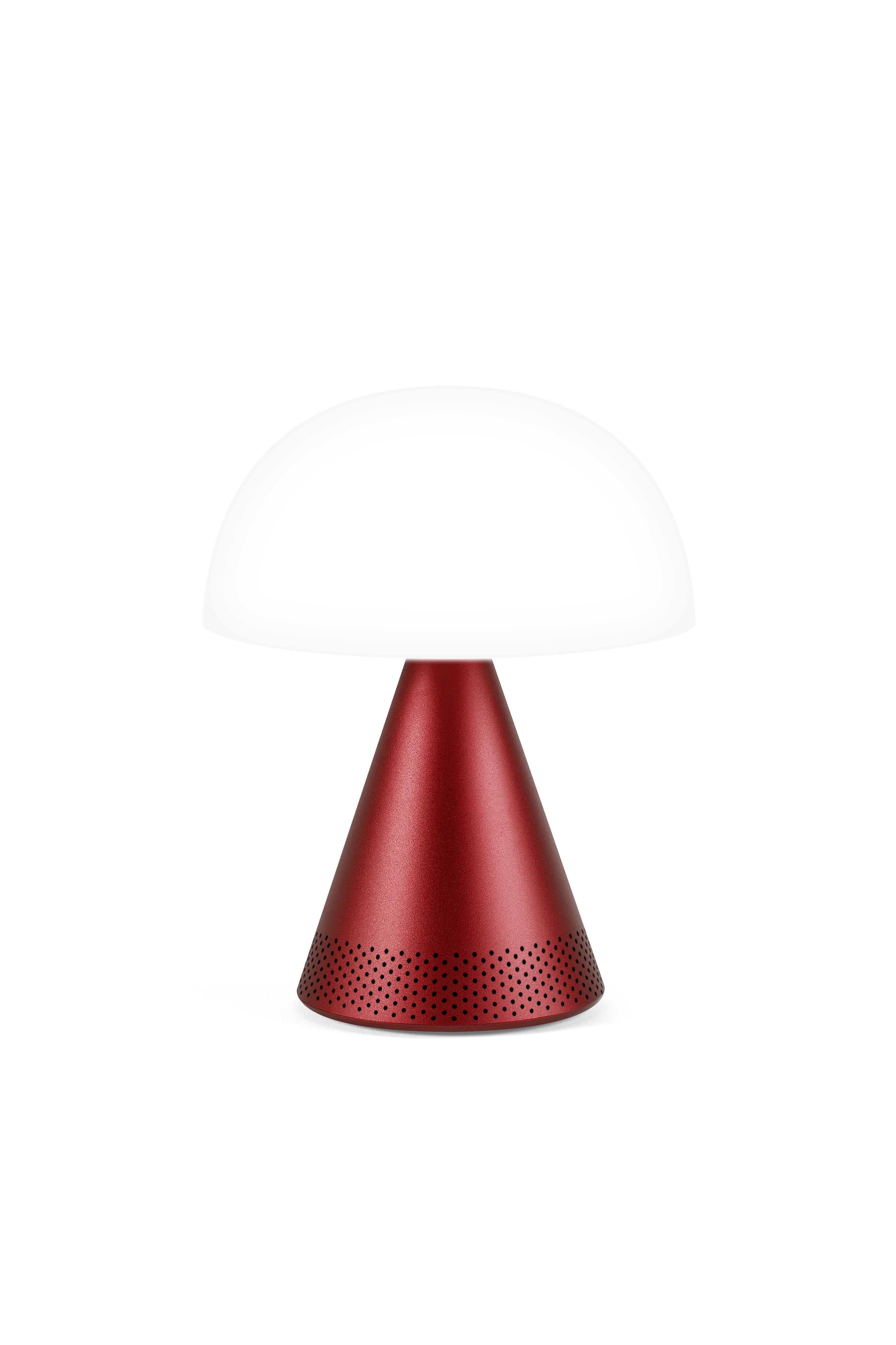 Lexon-Mina L Led Lamba Ve Bluetooth Hoparlör Koyu Kırmızı-Aydınlatmalar-1-Milagron.com