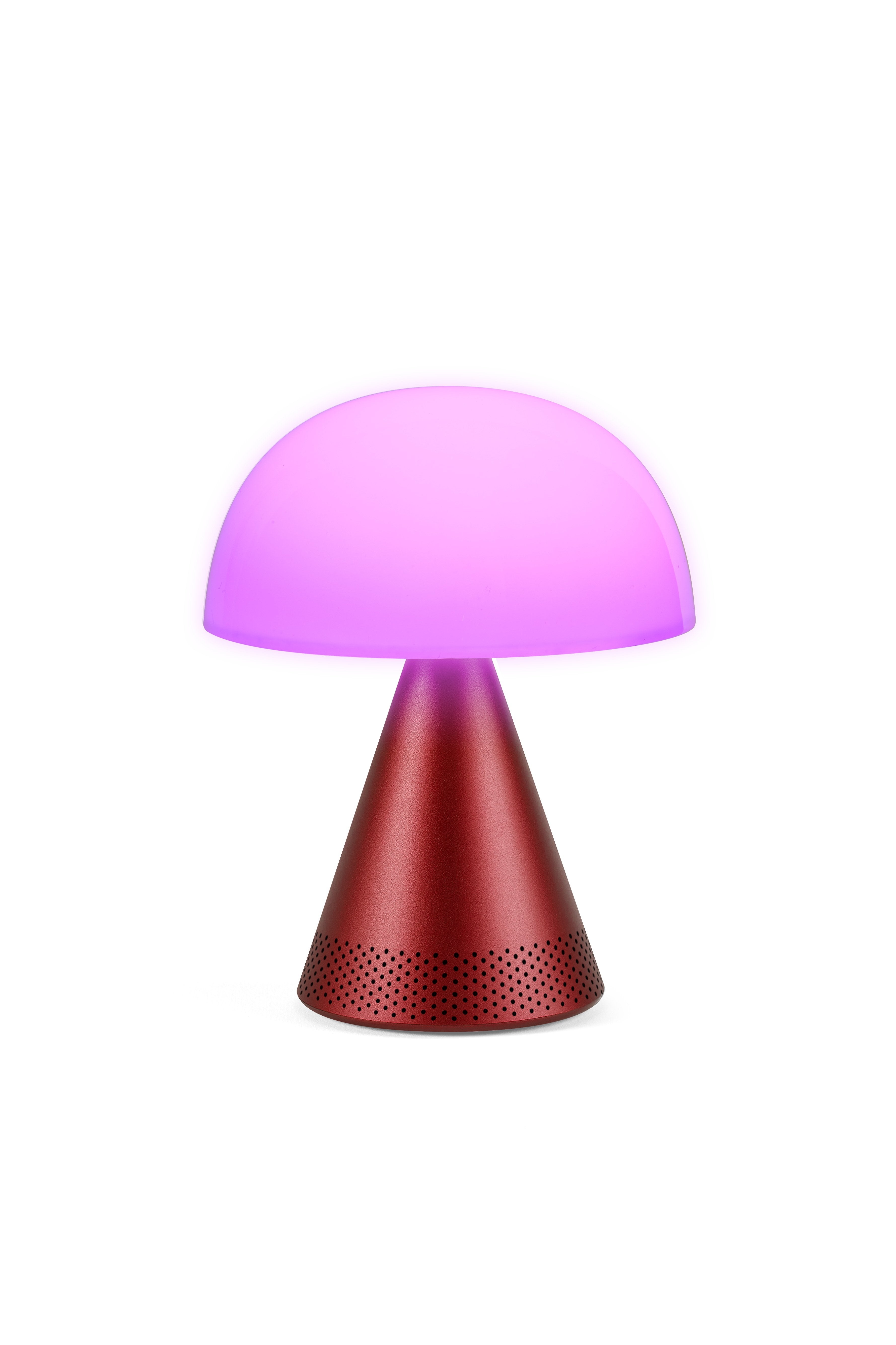 Lexon-Mina L Led Lamba Ve Bluetooth Hoparlör Koyu Kırmızı-Aydınlatmalar-3-Milagron.com