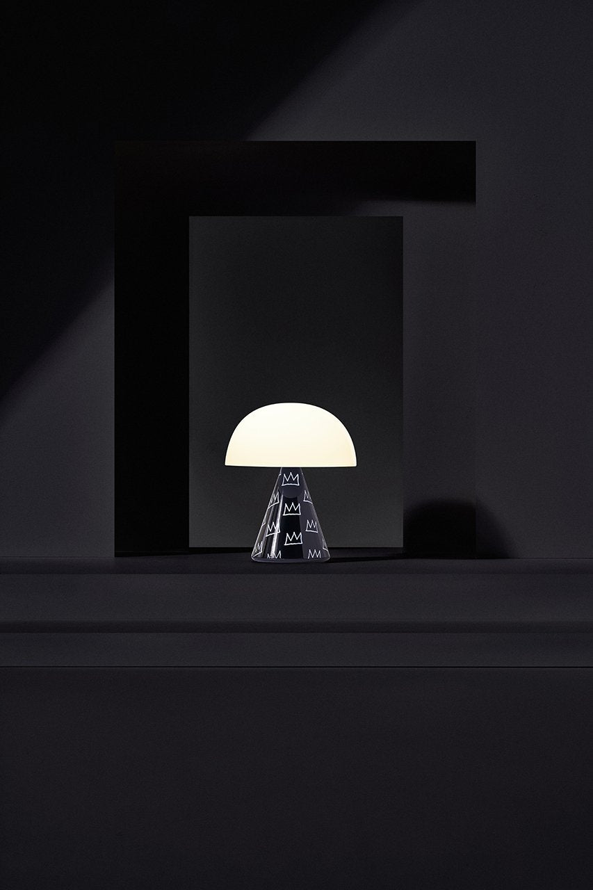 Lexon-Mina M Led Lamba X Jean Michel Basquiat Crown-Masa Lambası-3-Milagron.com