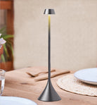 Lexon-Steli Shade Led Masa Lambası Metalik Gri-Masa Lambası-14-Milagron.com