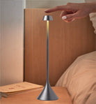 Lexon-Steli Shade Led Masa Lambası Metalik Gri-Masa Lambası-15-Milagron.com