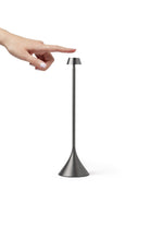 Lexon-Steli Shade Led Masa Lambası Metalik Gri-Masa Lambası-3-Milagron.com