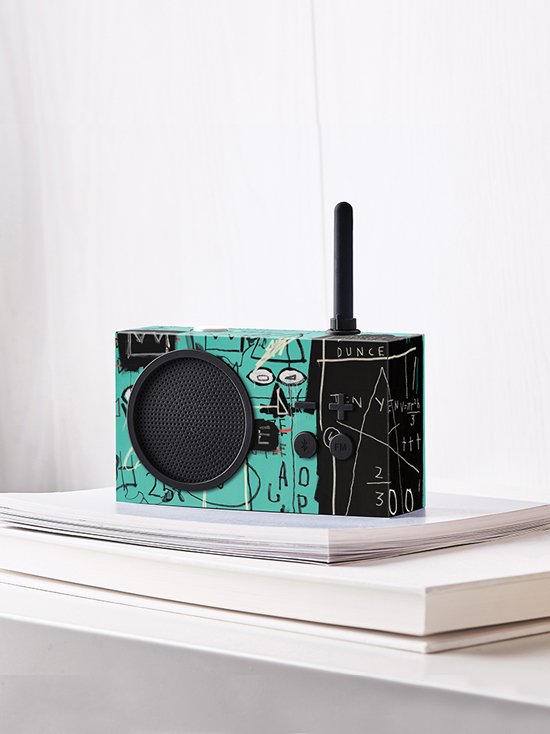 Lexon-Tykho 3 Bluetooth Hoparlör Ve Radyo X Jean Michel Basquiat Pi-Taşınabilir Hoparlör-2-Milagron.com