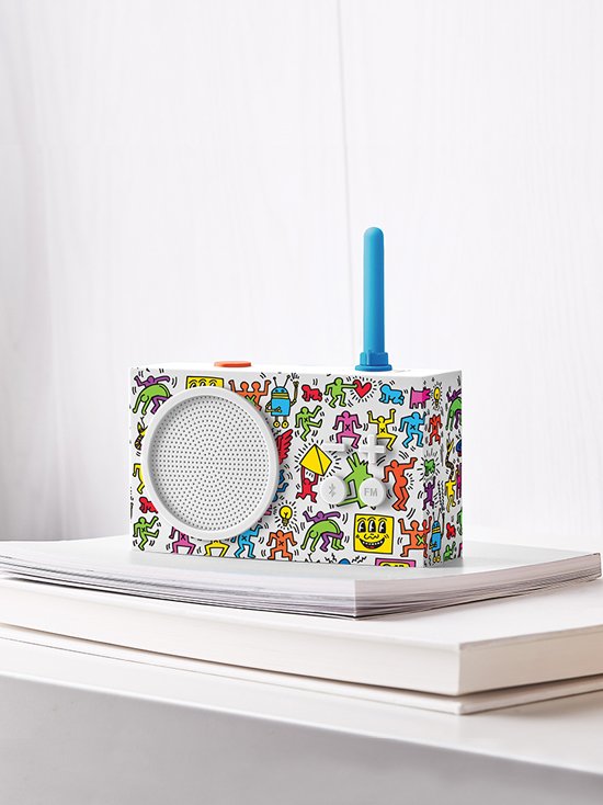 Lexon-Tykho 3 Bluetooth Hoparlör Ve Radyo X Keith Haring Happy-Taşınabilir Hoparlör-2-Milagron.com