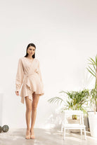 Licia İstanbul-SORUNLU - Moon Kruvaze Mini Elbise-Elbise-1-Milagron.com