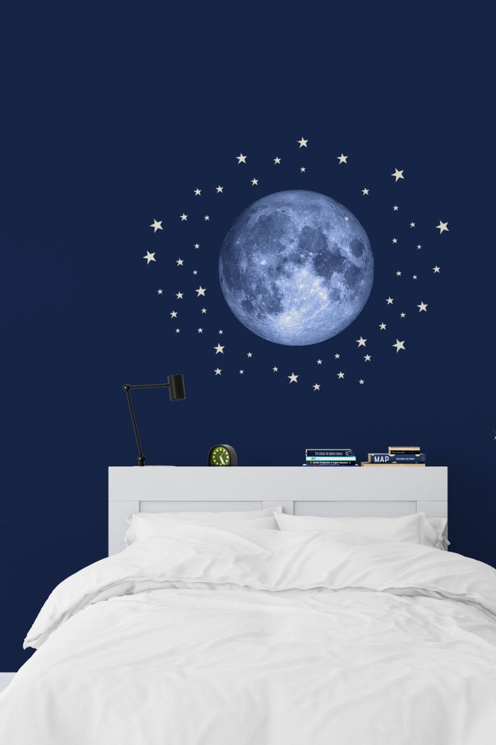 Lil'Gaea-Blue Moon & Stars Xl Duvar Etiketi-Duvar Dekorları-2-Milagron.com