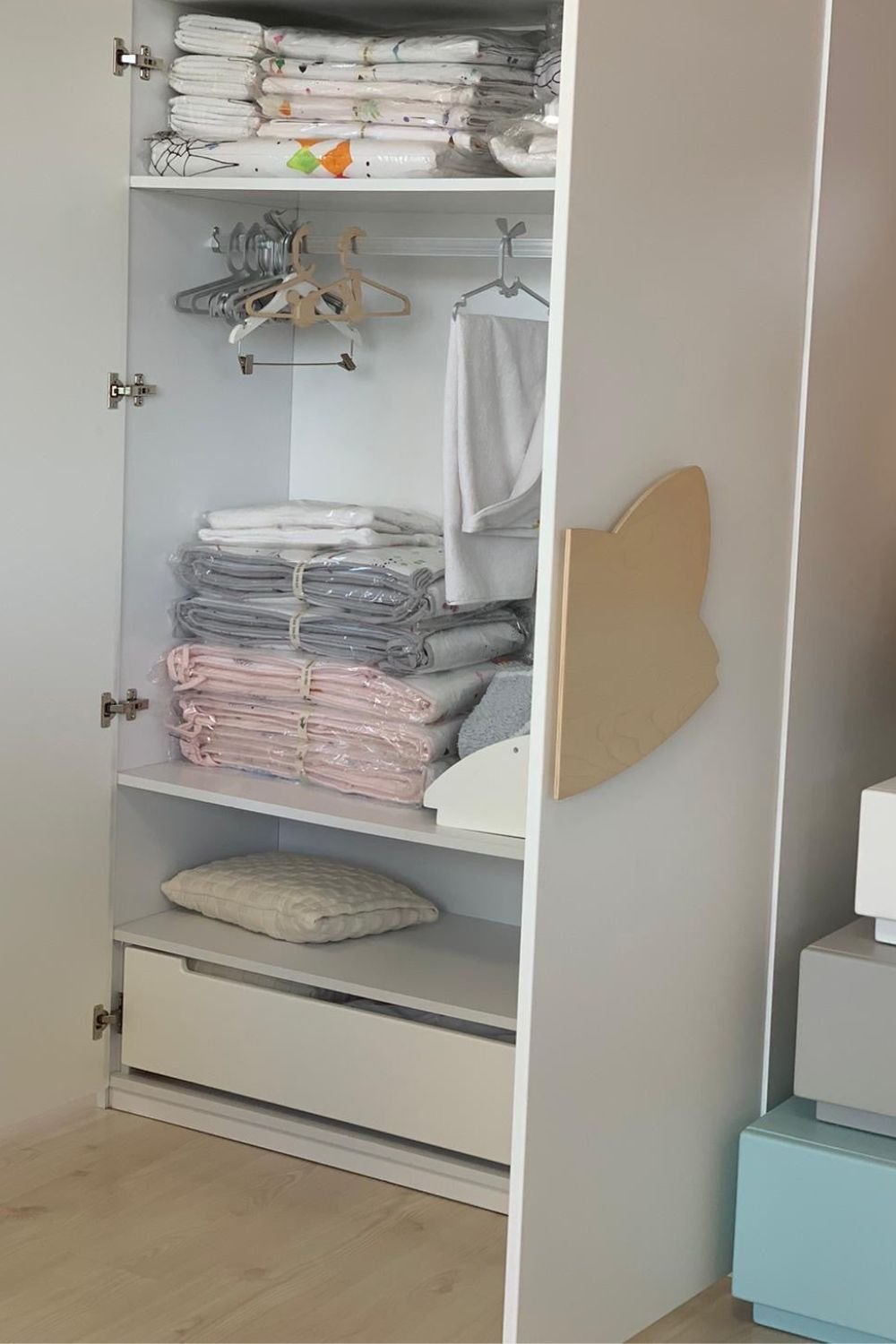 Lil'Gaea-Fox Wardrobe White Dolap-Dolap-3-Milagron.com