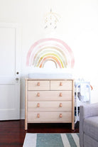 Lil'Gaea-Pembe Sulu Boya Gökkuşağı Duvar Etiketi-Duvar Dekorları-3-Milagron.com