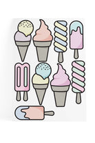 Lil'Gaea-Renkli Dondurmalar Duvar Etiketi-Duvar Dekorları-1-Milagron.com