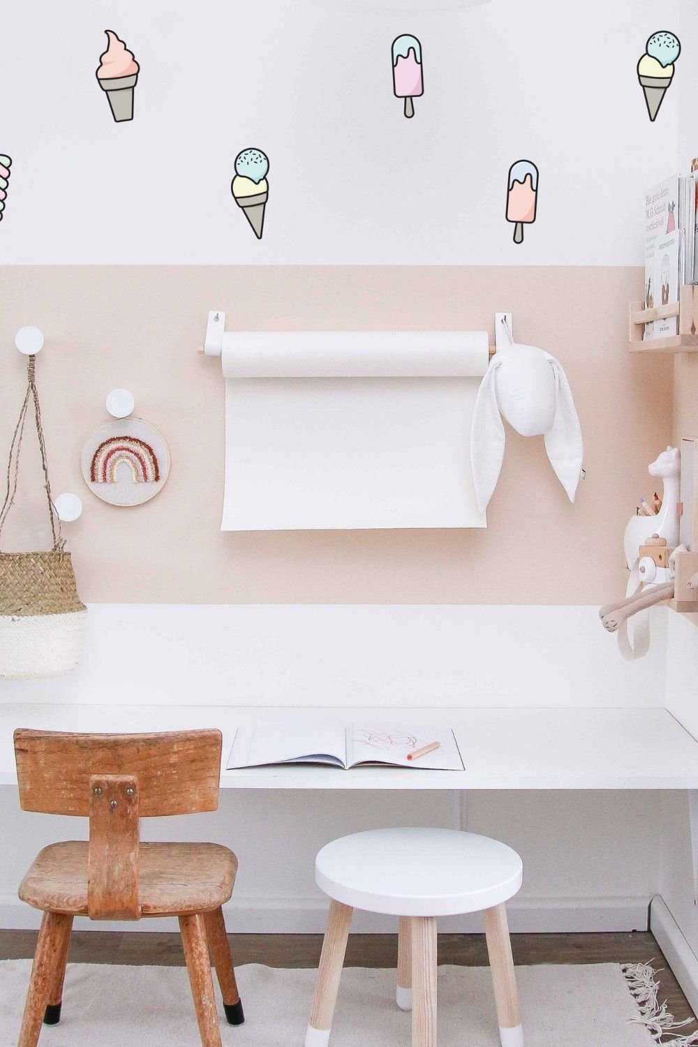 Lil'Gaea-Renkli Dondurmalar Duvar Etiketi-Duvar Dekorları-3-Milagron.com