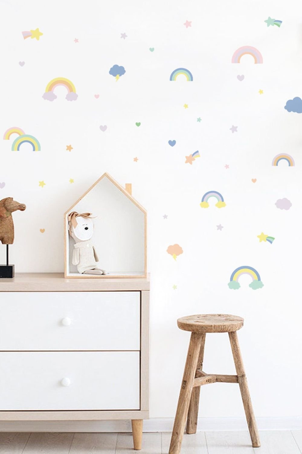 Lil'Gaea-Renkli Gökyüzü Duvar Etiketi-Duvar Dekorları-2-Milagron.com