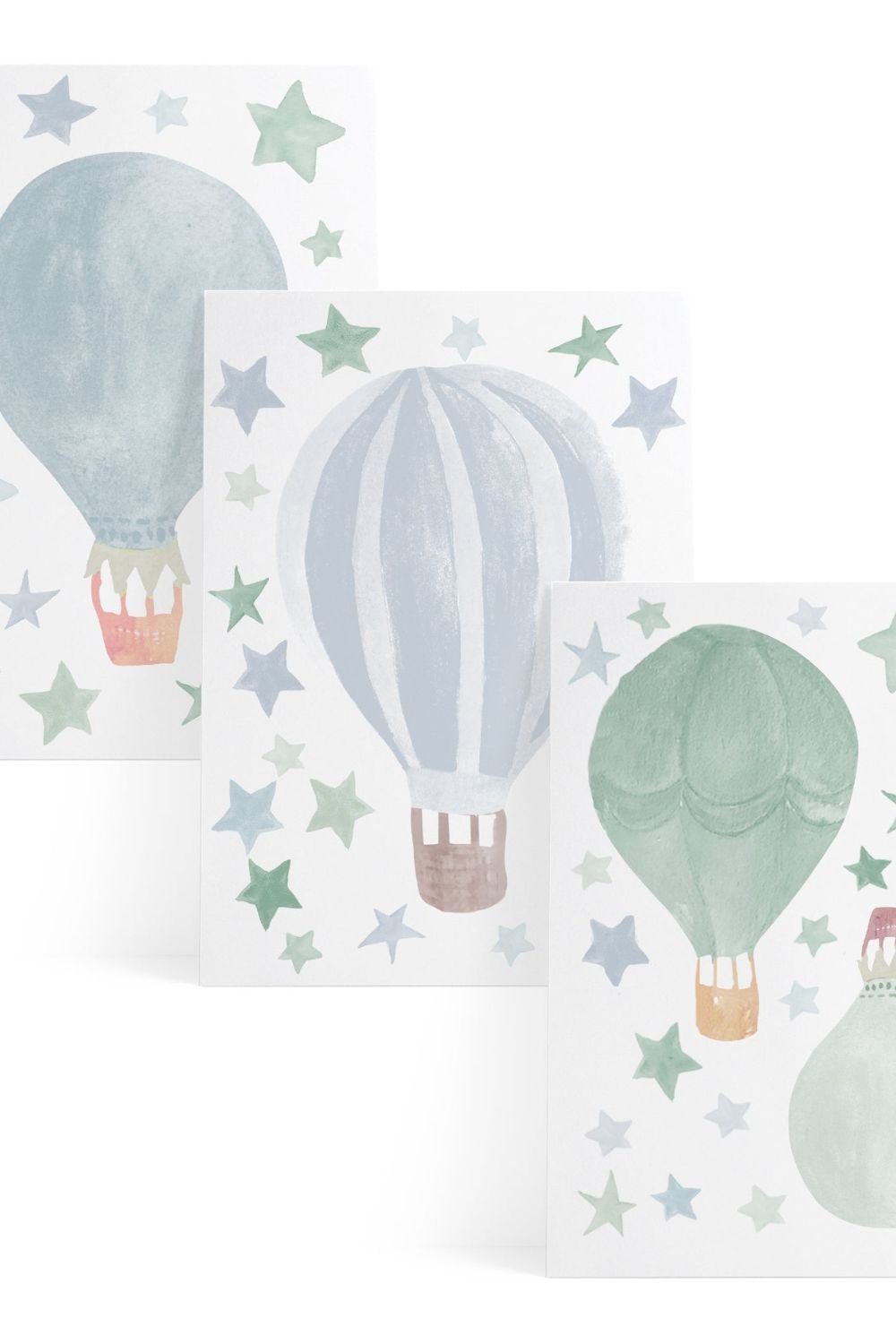 Lil'Gaea-Suluboya Balon & Yıldız Dandelion Duvar Etiketi-Duvar Dekorları-1-Milagron.com