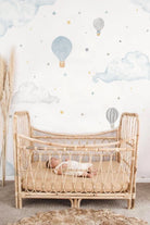 Lil'Gaea-Suluboya Bulut & Balonlar Duvar Panosu Mavi Gae200-Duvar Dekorları-3-Milagron.com