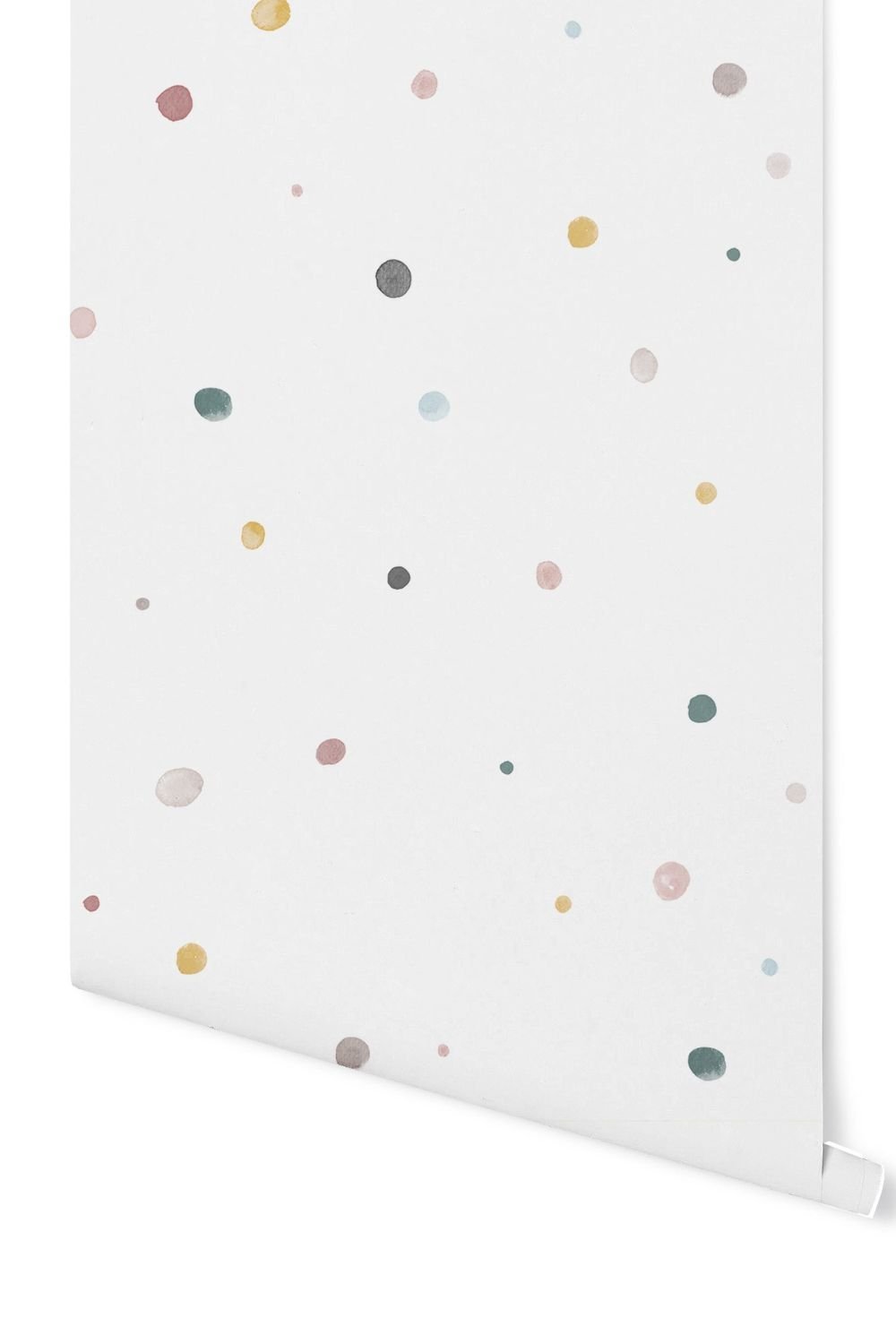 Lil'Gaea-Suluboya Polka Dot Duvar Kağıdı Gae107-Duvar Dekorları-1-Milagron.com