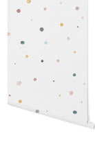 Lil'Gaea-Suluboya Polka Dot Duvar Kağıdı Gae107-Duvar Dekorları-1-Milagron.com