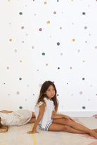 Lil'Gaea-Suluboya Polka Dot Duvar Kağıdı Gae107-Duvar Dekorları-3-Milagron.com