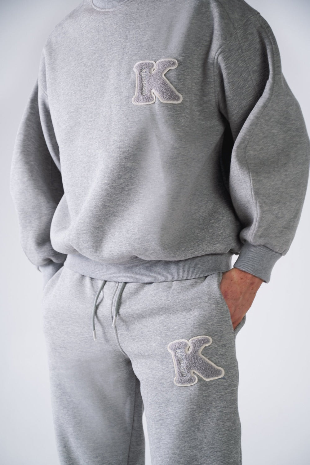 Lilseb-Grigio Sweat-Sweatshirts & Hoodies-5-Milagron.com