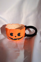 Lily & Loly Ceramics-Halloween Serisi “ Pumpkin“ Kupa- Turuncu Balkabaklı Kupa- El Yapımı Seramik Mug 200 Ml-Bardak-6-Milagron.com