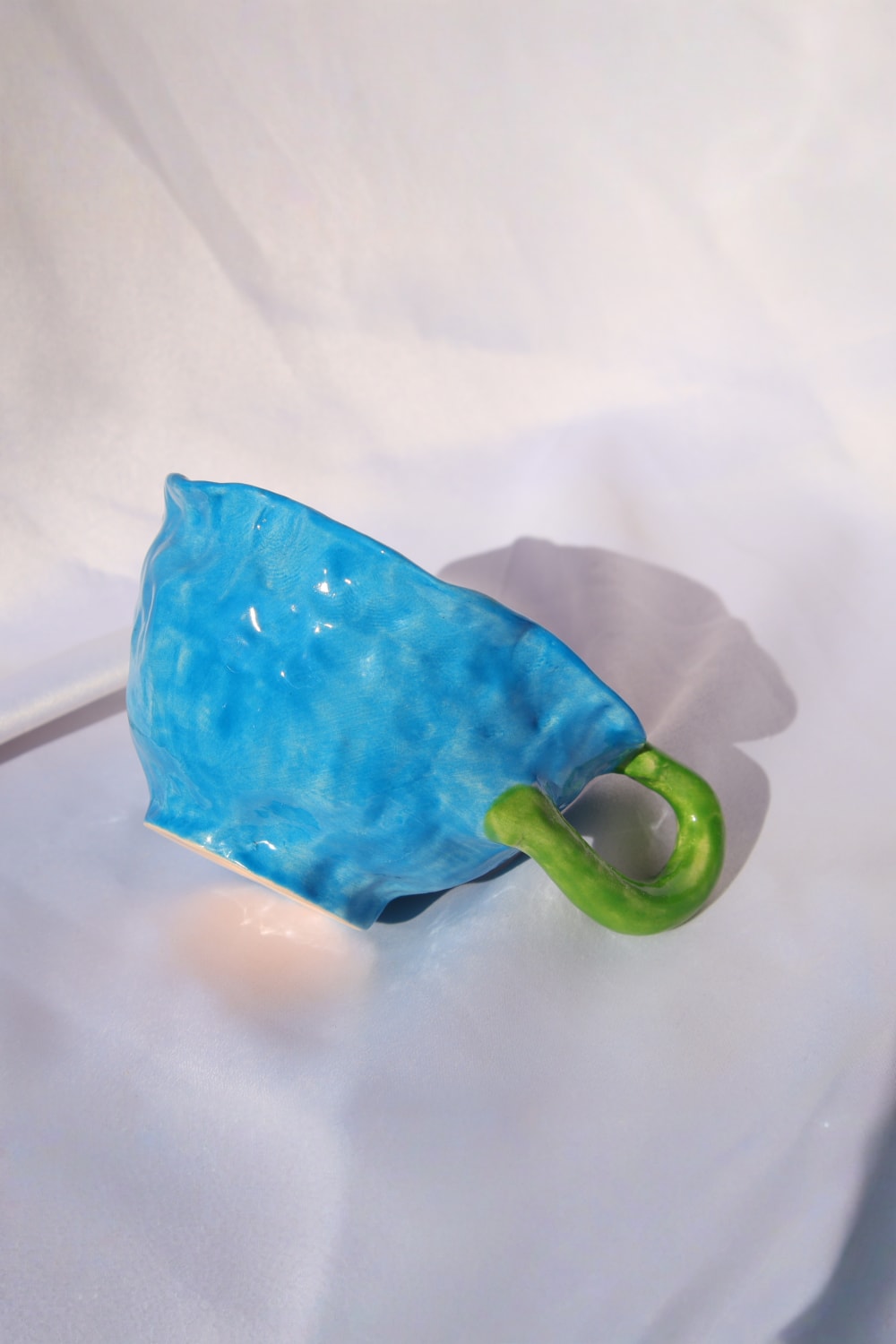 Lily & Loly Ceramics-Lily Serisi El Yapımı Mavi "flower" Çiçek Seramik Kupa 120 Ml-Bardak-6-Milagron.com