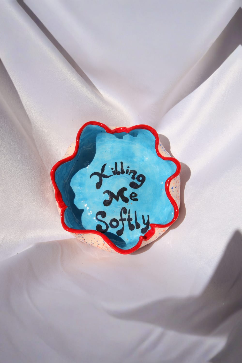 Lily & Loly Ceramics-Lily Serisi " Killing Me Softly" Tekli Kül Tablası - Turuncu Renkli Küllük - El Yapımı Seramik Küllük-Küllük-4-Milagron.com