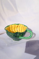 Lily & Loly Ceramics-Lily Serisi "flower" Kupa, Yeşi̇l Çiçek Kupa - El Yapımı Seramik Mug 120ml-Bardak-4-Milagron.com