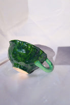 Lily & Loly Ceramics-Lily Serisi "flower" Kupa, Yeşi̇l Çiçek Kupa - El Yapımı Seramik Mug 120ml-Bardak-5-Milagron.com