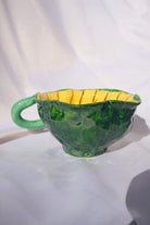Lily & Loly Ceramics-Lily Serisi "flower" Kupa, Yeşi̇l Çiçek Kupa - El Yapımı Seramik Mug 120ml-Bardak-7-Milagron.com