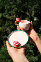 Lily & Loly Ceramics-Lily Serisi "mushrooms" Mantarlı 2'li Türk Kahvesi Seti- Mantar Kulplu El Yapımı Seramik Fincan-Bardak-10-Milagron.com