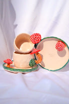 Lily & Loly Ceramics-Lily Serisi "mushrooms" Mantarlı 2'li Türk Kahvesi Seti- Mantar Kulplu El Yapımı Seramik Fincan-Bardak-3-Milagron.com