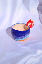 Lily & Loly Ceramics-Lolipop Kulplu Deniz Efektli El Yapımı Seramik Kupa 200 Ml-Bardak-6-Milagron.com