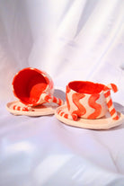 Lily & Loly Ceramics-Lolipop Şekerli 2'li El Yapımı Seramik Türk Kahvesi Fincan Seti -yılbaşı Temalı Tasarım Fincanlar-Bardak-3-Milagron.com