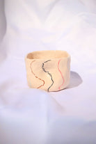 Lily & Loly Ceramics-Minimalist Çizgili Kulpsuz Sade El Yapımı Seramik Kupa - 200 Ml Özel Tasarım-Bardak-1-Milagron.com