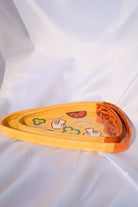 Lily & Loly Ceramics-Pizza Şeklinde Pizza Çizimli 2'li Set El Yapımı Seramik Tabaklar- 2 Adet Boyut Tabaklar-Tabak & Kase-4-Milagron.com