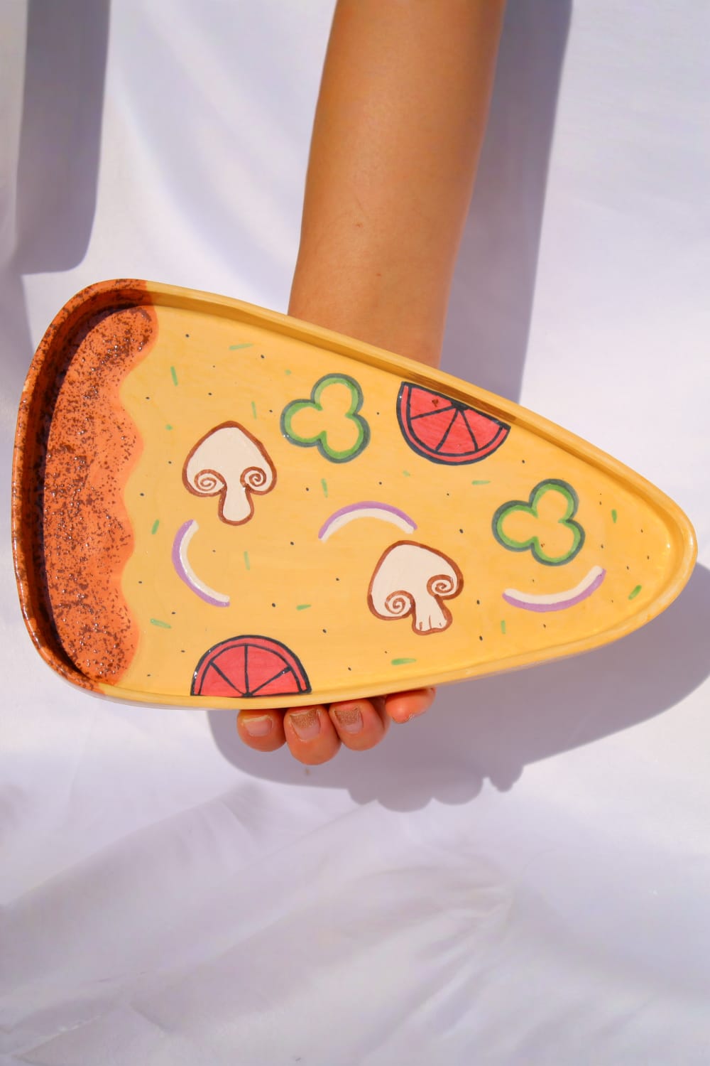 Lily & Loly Ceramics-Pizza Şeklinde Pizza Çizimli 2'li Set El Yapımı Seramik Tabaklar- 2 Adet Boyut Tabaklar-Tabak & Kase-6-Milagron.com