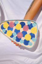 Lily & Loly Ceramics-Rengarenk Puantiyeli Modern El Yapımı Seramik 3'lü Set El Yapımı Eğlenceli Servis Ve Pasta Tabakları-Tabak & Kase-2-Milagron.com