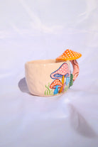 Lily & Loly Ceramics-Renkli Mantar Desenli, Mantarlı Kupa - Mantar Kulplu El Yapımı Seramik Mug 200 Ml-Bardak-5-Milagron.com