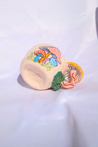 Lily & Loly Ceramics-Renkli Mantar Desenli, Mantarlı Kupa - Mantar Kulplu El Yapımı Seramik Mug 200 Ml-Bardak-6-Milagron.com