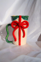 Lily & Loly Ceramics-Sevgililer Günü Serisi “ Kırmızı Fiyonklu Hediye Paketi” Kupa - El Yapımı Seramik Kupa Mug 300 Ml.-Bardak-8-Milagron.com