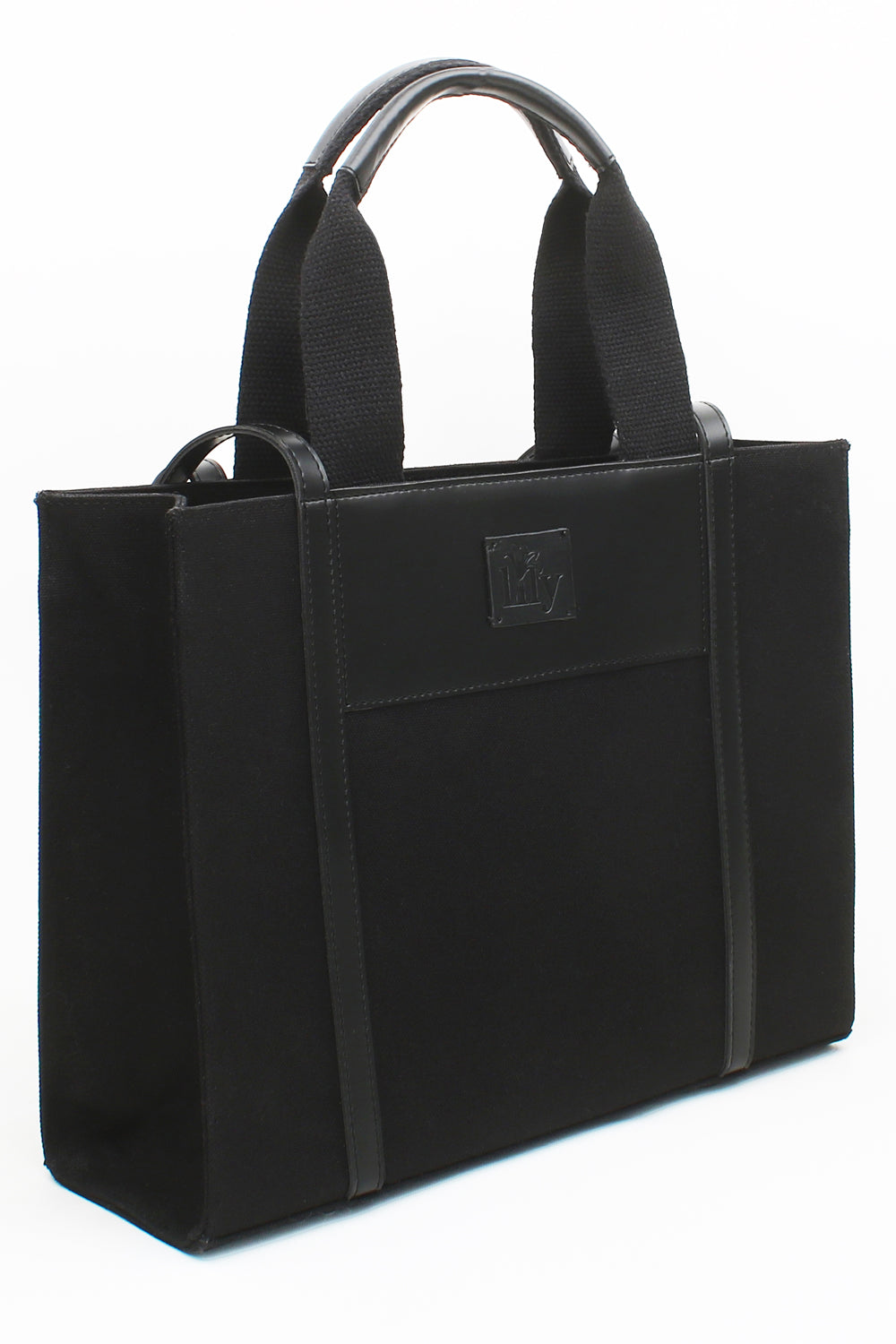 Black Canvas Tote Bag - 2
