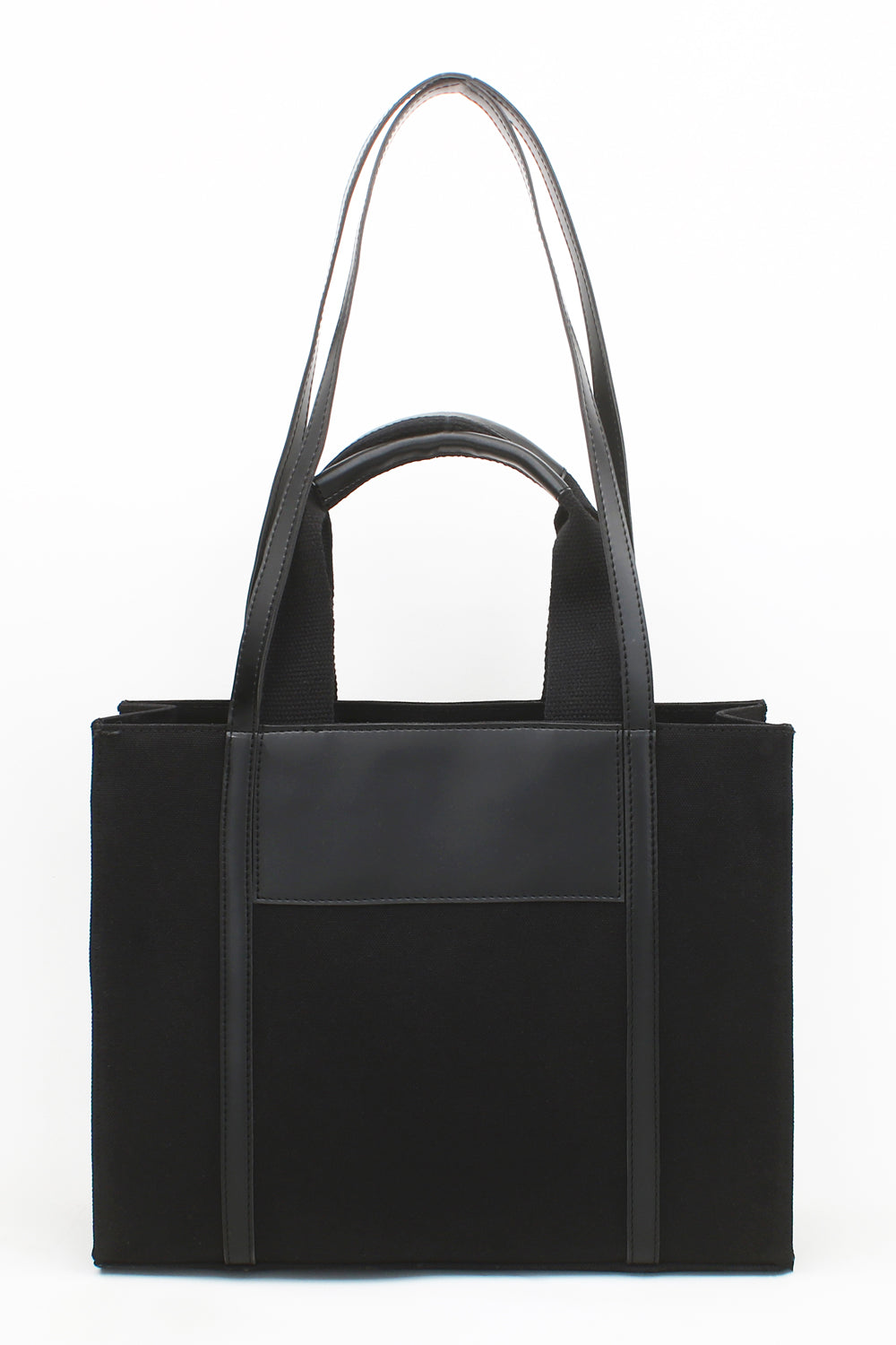 Black Canvas Tote Bag - 4