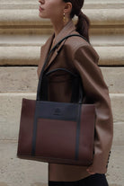 Brown Leather Tote Bag - 1