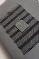 Çizgili Gri Clutch - 1