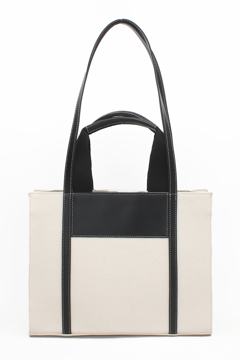 Ecru Canvas Tote Bag - 5