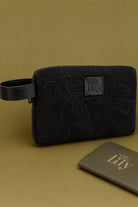 Siyah Kanvas Pouch - 0